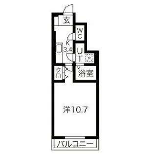 HONU清水町ウエスト【1階】の間取り