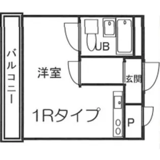 1Rの間取り画像