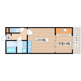オンフルール柏木【1階】の間取り
