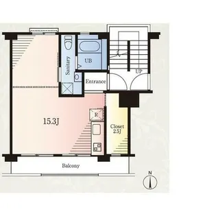 ホシノタニ団地【5階】の間取り