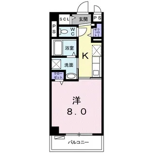 アンドーバーテラス金城 サウス【3階】の間取り