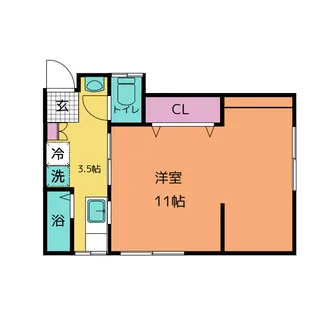 翠光ハイツ【2階】の間取り