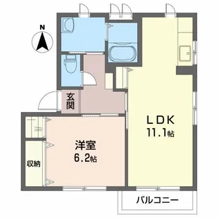シャーメゾンさくら通り A【2階】の間取り