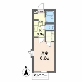 シャーメゾン水の森【1階】の間取り