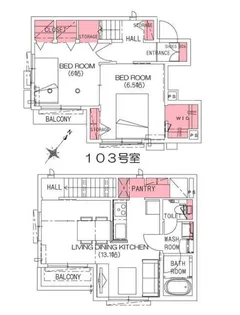 東京都渋谷区代官山町【一戸建】の間取り
