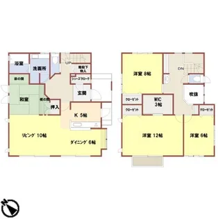 兵庫県加古川市平岡町新在家【一戸建】の間取り