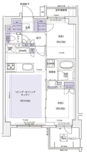 KDXレジデンス横濱紅葉坂【3階】の間取り