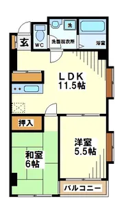 東京都世田谷区粕谷1【マンション】の間取り