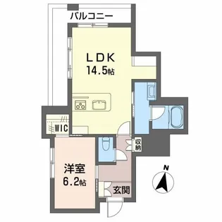 LUANA KAMISUGI【3階】の間取り