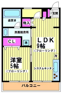 東京都調布市菊野台3【アパート】の間取り