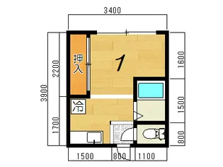 富士マンション【3階】の間取り