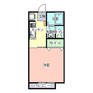 スノウハイツ【1階】の間取り