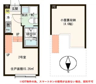 ハーモニーテラス中川IV【1階】の間取り