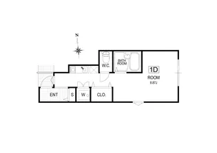 ザ等々力アジト【1階】の間取り