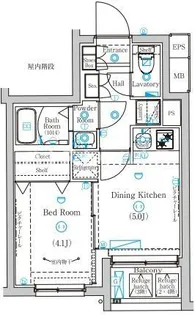 Mind Higashijujo【4階】の間取り