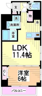 神奈川県川崎市多摩区登戸【マンション】の間取り