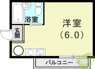 中内ハイツ【2階】の間取り