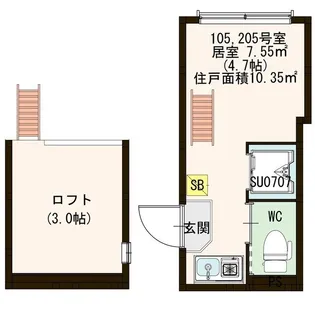 インフィニティ根岸【2階】の間取り