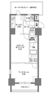 KDX岩本町レジデンス【8階】の間取り