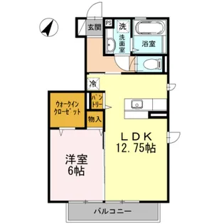 東京都八王子市南大沢1【アパート】の間取り