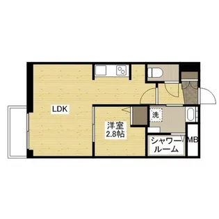 月光矢賀ソレイユサイド弐番館【2階】の間取り