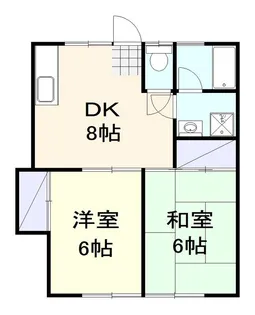 神奈川県平塚市公所【アパート】の間取り