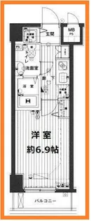 1Kの間取り画像