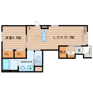 ルナ・ピエーナII【1階】の間取り