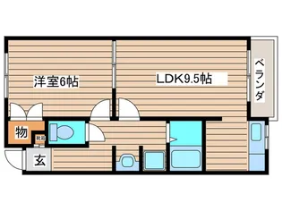 ハピネスTORINO2【2階】の間取り