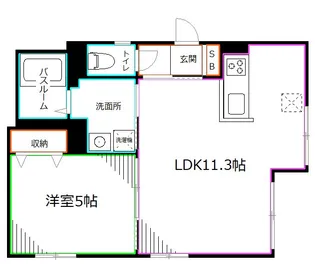阿佐谷北レジデンス【2階】の間取り