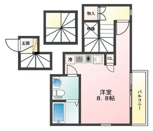 GRANT HOMES 上落合【3階】の間取り