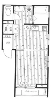 ルミナス戸山【2階】の間取り