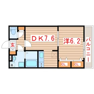 ソレアード小松島II【2階】の間取り