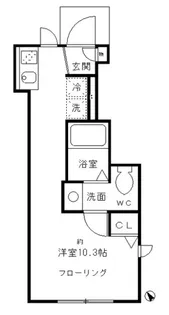 アドウビ学芸大学【1階】の間取り
