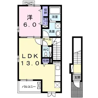 ナナ I【2階】の間取り