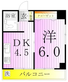 ピカイヤ千住桜木【3階】の間取り