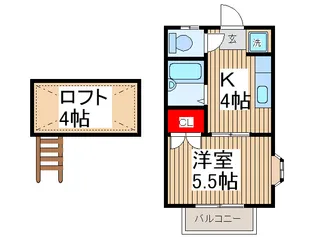 広和ハイツ【2階】の間取り