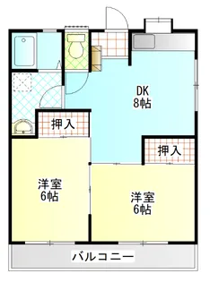 星崎アパート1号棟【2階】の間取り