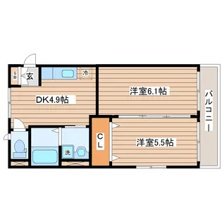 プチあさひ【2階】の間取り