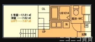 東京都江戸川区北小岩6【アパート】の間取り