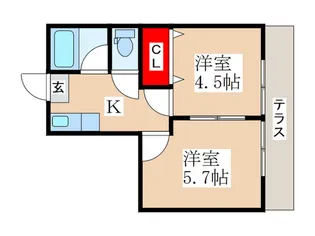 高武福生【1階】の間取り