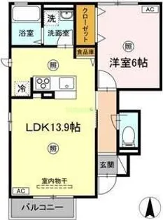 My-room 東勝山【1階】の間取り