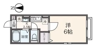 メルベイユ白楽【2階】の間取り