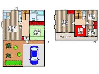 埼玉県北本市西高尾4【一戸建】の間取り