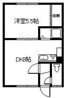 滝ハイツ【2階】の間取り
