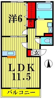 ロイヤルヒル共栄 I【3階】の間取り