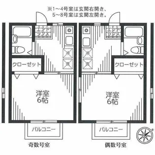 神奈川県横浜市緑区長津田3【アパート】の間取り