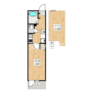 コンホーム北与野【3階】の間取り
