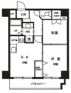 シェグランほり川【5階】の間取り