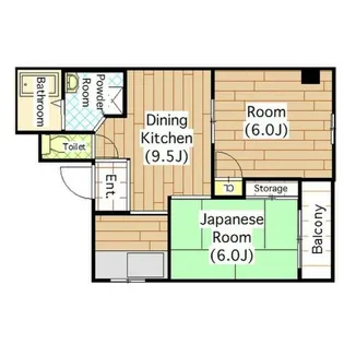 メゾンドールDOI【2階】の間取り